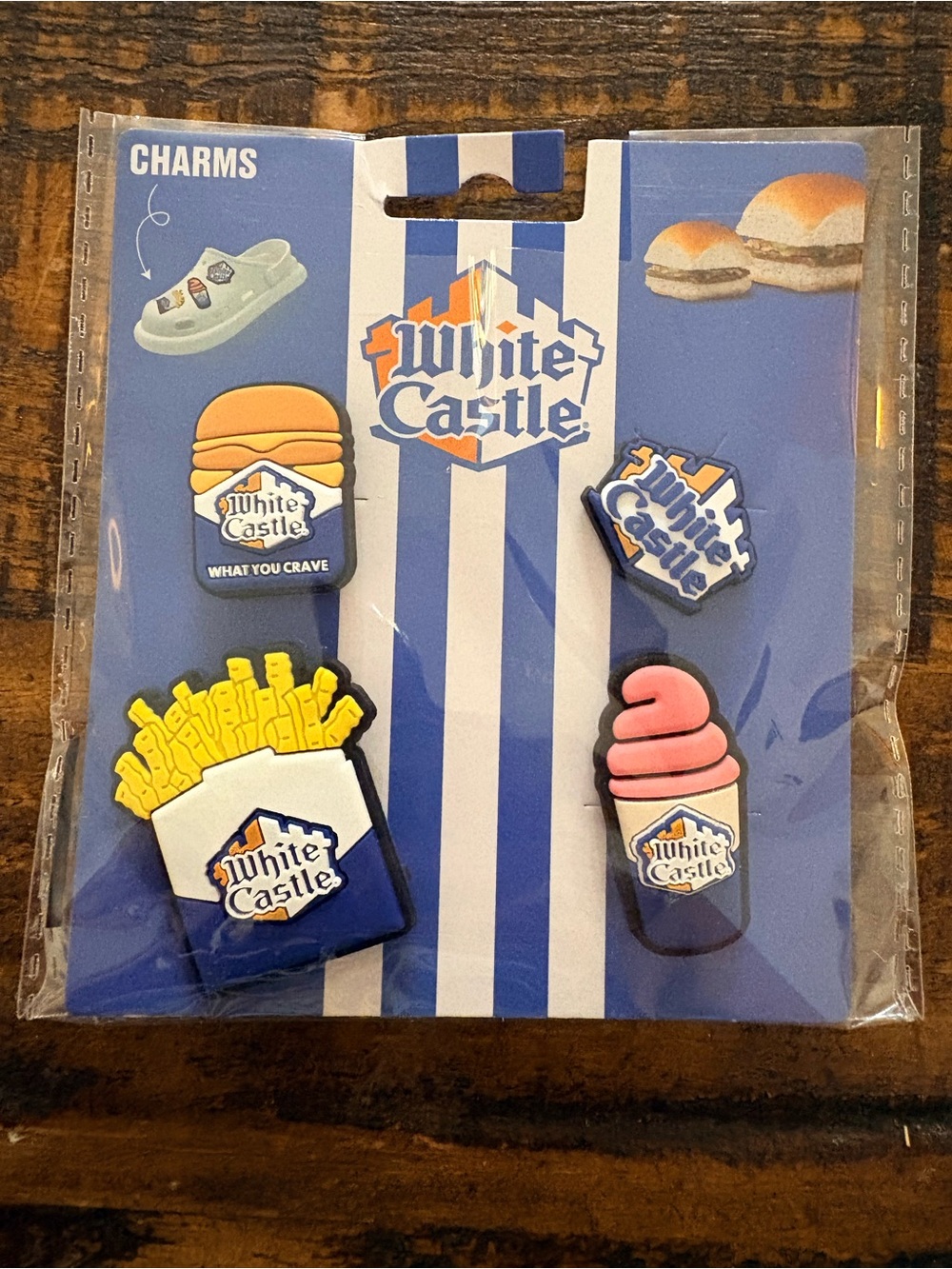 White Castle croc charms